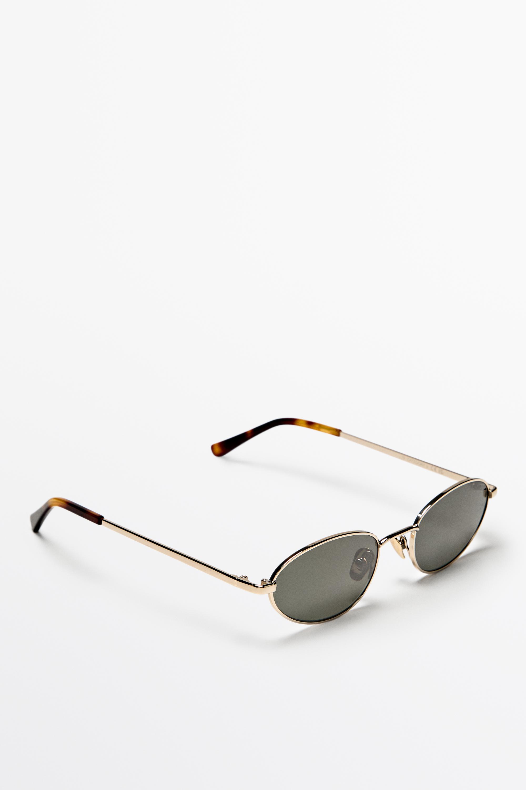 Oval metal sunglasses